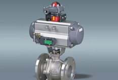 Types of pneumatic three way ball valves